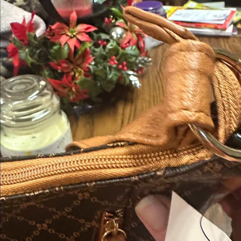 NWT Beverly Hills Polo Club brown  Patterned Womens Bag - Picture 7 of 12